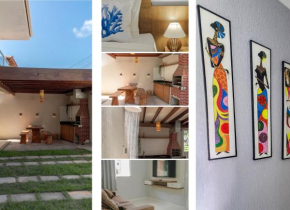 A 500m da PRAIA de Taperapuan, 2 quartos, até 6 pessoas, WiFi 300mbs, Churrasqueira, Chuveirão, Smart TV, Estacionamento Gratuito para 1 carro